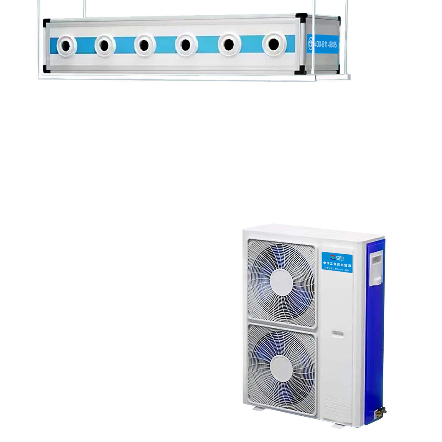 ZP-A6 Ceiling-Mounted Jet Flow AC: 4-in-1 Cooling, Dehumidifying & Purifying Power